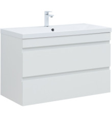Тумба под раковину Aquanet Нота New 100 белый глянец