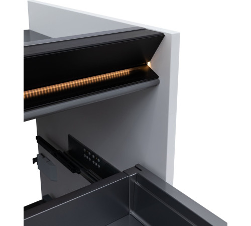 Тумба под раковину Allen Brau Activity 90 1.34005.WM белый матовый/черный браш