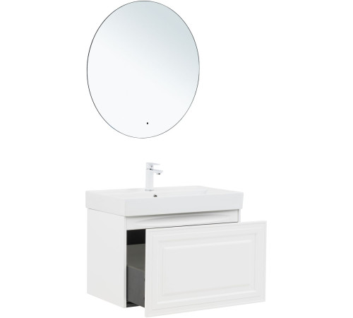 Тумба под раковину Aquanet Агата 75 белый сатин