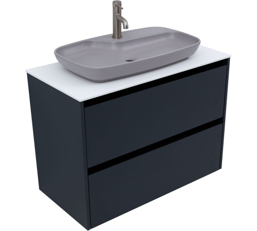 Тумба под раковину Allen Brau Activity 90 1.34005.AM антрацит матовый/черный браш