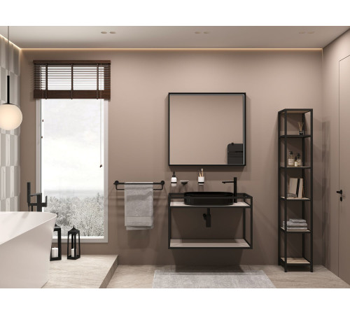 Зеркало Allen Brau Liberty 100 1.330016.BB черный браш