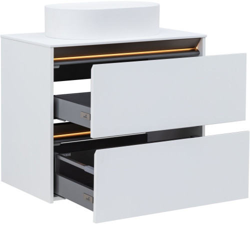 Тумба под раковину Allen Brau Activity 80 1.34012.WM белый матовый/олива браш