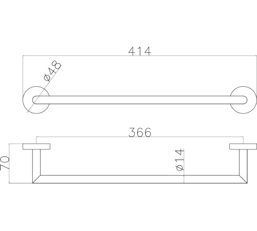 Держатель для полотенец Allen Brau Priority 6.21A11-31 черный матовый