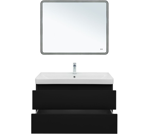 Тумба под раковину Aquanet Вега 2.0 100 черный