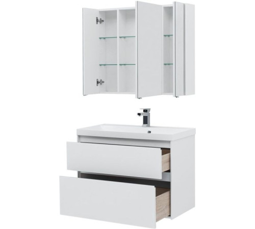 Мебель для ванной Aquanet Гласс 90 белый