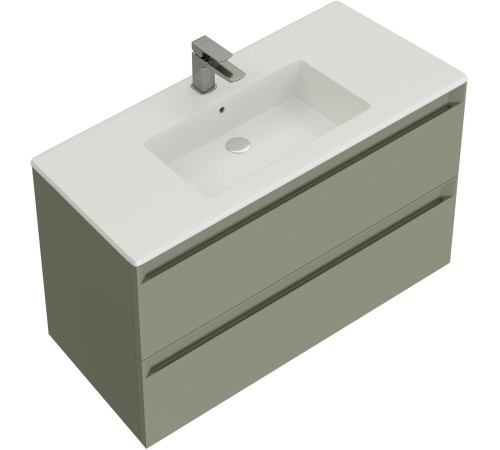 Тумба под раковину Allen Brau Eclipse 80 1.E1002.CGM 2.0 олива матовый