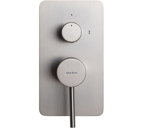 Смеситель для душа Allen Brau Priority X2 5.31011-BN (с внутренней частью, 2 выхода) никель браш
