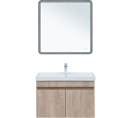 Тумба под раковину Aquanet Оптима 80 дуб светлый