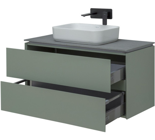 Тумба под раковину Allen Brau Infinity 100 1.21003.CGM олива матовый