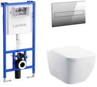 Унитаз с инсталляцией Allen Brau Infinity 4.21004.20/8.9466.0.000.000.1 белый глянец