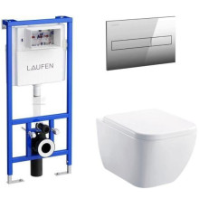 Унитаз с инсталляцией Allen Brau Infinity 4.21004.20/8.9466.0.000.000.1 белый глянец