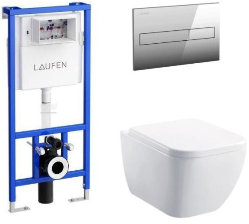 Унитаз с инсталляцией Allen Brau Infinity 4.21004.20/8.9466.0.000.000.1 белый глянец