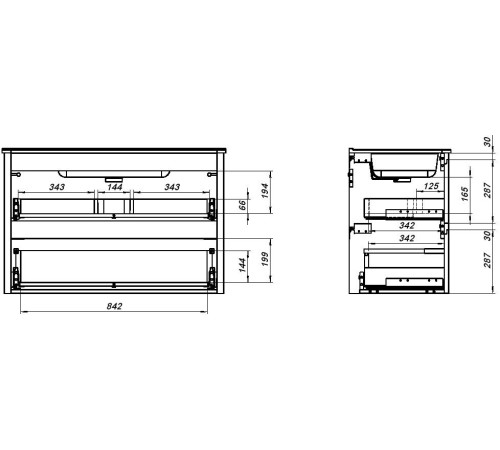 Тумба под раковину Allen Brau Gravity 100 1.370010.BGM синий матовый