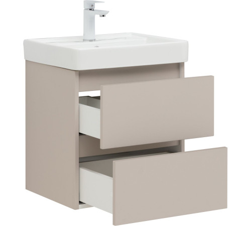 Тумба под раковину Aquanet Вега 2.0 50 бежевый