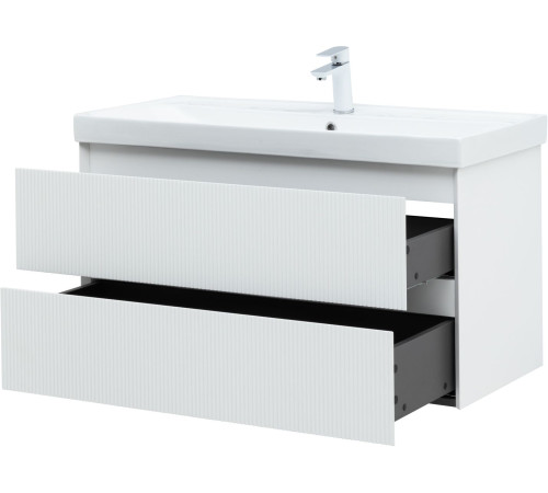 Тумба под раковину Aquanet Альтера 100 белый матовый