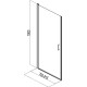 Душевая дверь Aquanet Cinetic AE12-N-80H190U-CT 800, прозрачное стекло