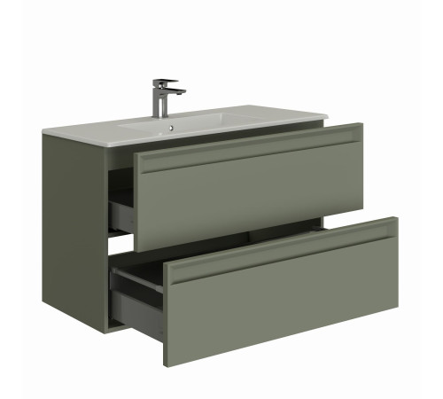 Тумба под раковину Allen Brau Eclipse 80 1.E1002.CGM 2.0 олива матовый
