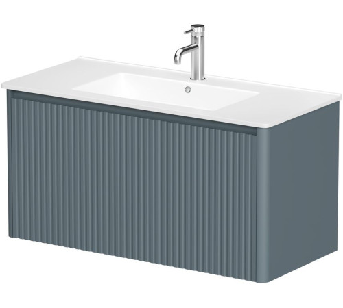 Тумба под раковину Allen Brau Gravity 100 1.370018.BGM синий матовый