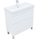 Тумба под раковину Aquanet Слим 80 напольная, белый сатин