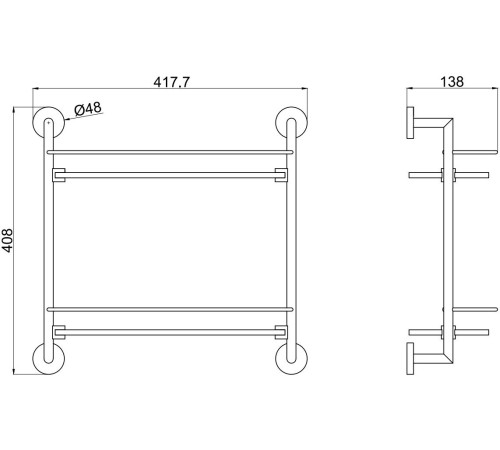 Полочка Allen Brau Priority 6.31015-GB золото