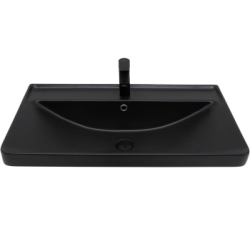 Раковина Aquanet Ирис 80 черная матовая