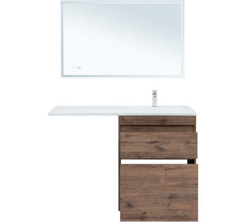 Тумба под раковину Aquanet Токио 68 дуб веллингтон (напольная 2 ящика)