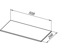 Полка для стеллажа Allen Brau Liberty 60 1.33010.B-S бежевый структ