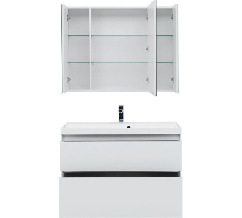 Мебель для ванной Aquanet Гласс 100 белый