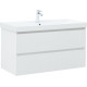 Тумба под раковину Aquanet Альтера 100 белый матовый