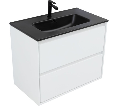 Тумба под раковину Aquanet Милан 80 белый глянец