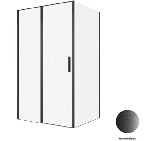 Душевой уголок Allen Brau Priority 120x80 3.31009.BBA + 3.31015.BBA черный браш