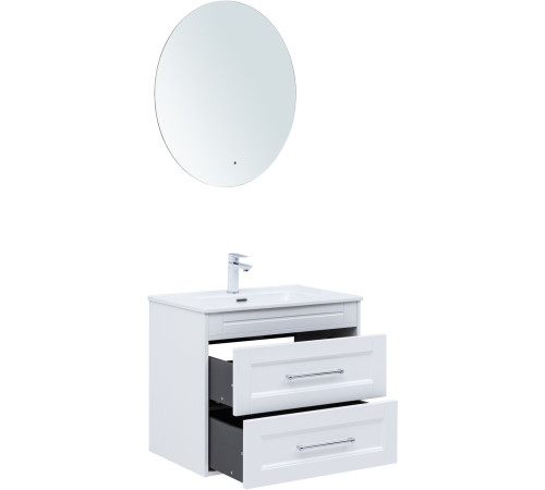 Тумба под раковину Aquanet Бостон new 70 белый сатин