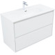 Тумба под раковину Aquanet Милан 100 белый глянец