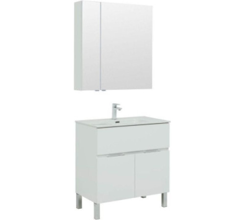 Мебель для ванной Aquanet Алвита New 80 1 ящик, 2 дверцы, белый матовый