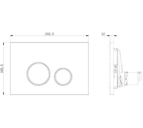 Клавиша смыва Allen Brau Priority 3.0 9.20A01.PWM папирус