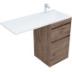 Тумба под раковину Aquanet Токио 48 дуб веллингтон (напольная 2 ящика)