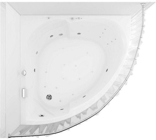 Карниз для ванны Aquanet Palau полукруглый 140х140