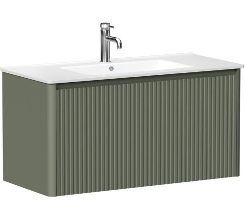 Тумба под раковину Allen Brau Gravity 100 1.370018.CGM олива матовый