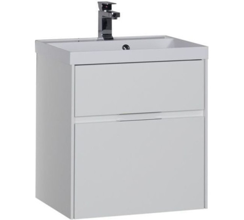 Тумба с раковиной Aquanet Латина 60 белый (2 ящика)