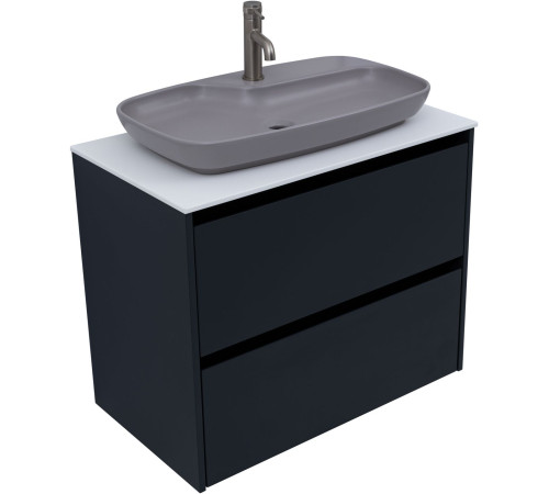 Тумба под раковину Allen Brau Activity 80 1.34004.AM антрацит матовый/черный браш