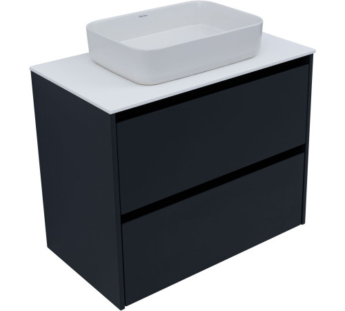 Тумба под раковину Allen Brau Activity 80 1.34004.AM антрацит матовый/черный браш
