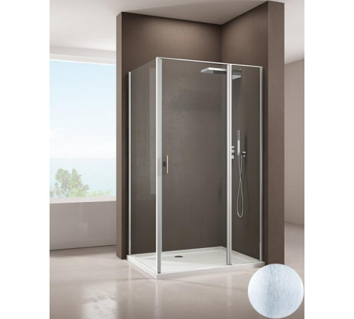 Душевой уголок Allen Brau Priority 100x100 3.31029.BA + 3.31047.BA серебро браш