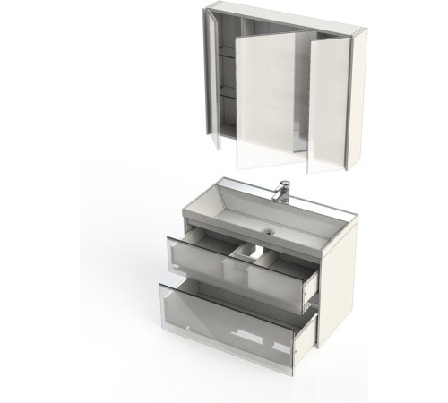 Мебель для ванной Aquanet Гласс 90 белый