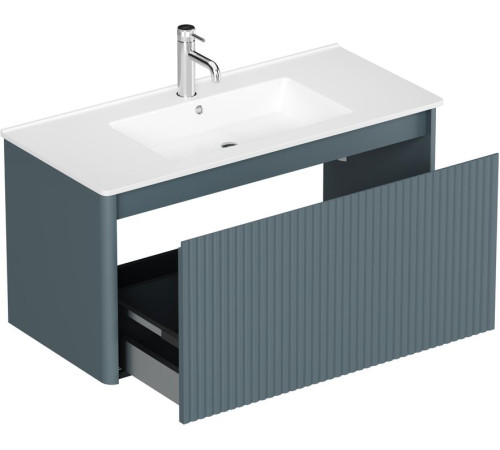 Тумба под раковину Allen Brau Gravity 100 1.370018.BGM синий матовый