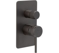 Смеситель для ванны Allen Brau Priority 5.31011-MG (с внутренней частью, 2 выхода) графит браш