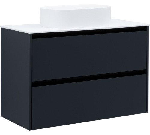 Тумба под раковину Allen Brau Activity 100 1.34006.AM антрацит матовый/черный браш