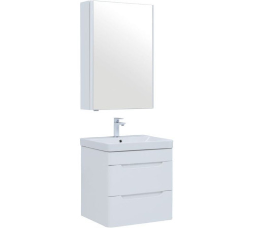 Мебель для ванной Aquanet София 60 белый глянец (2 ящика)