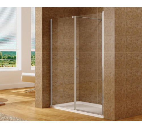 Душевая дверь Aquanet Cinetic 180, прозрачное стекло (AE12-N-90H190U-CT + AE12-F-90H190U-CT)