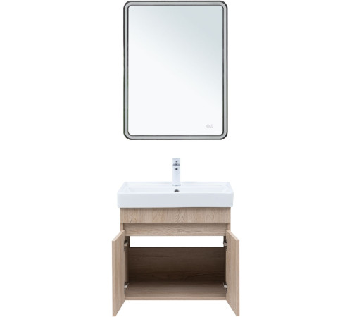 Тумба под раковину Aquanet Оптима 60 дуб светлый