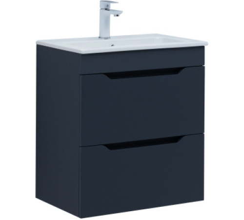 Тумба под раковину Aquanet Практика 60 маренго (2 ящика)